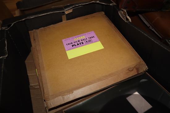 A collection of approximately 100 astronomical glass plates from Greenwich and ? Observatories